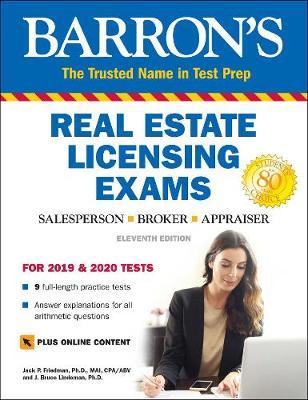 Barron's Real Estate Licensing Exams with Online Digital Fla - Jack P Friedman