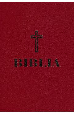 Coperta cărții 'Biblia - mijlocie visinie'