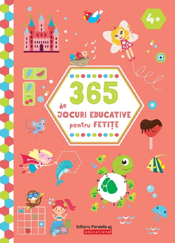365 de jocuri educative pentru fetite 4 ani+