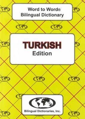 English-Turkish & Turkish-English Word-to-Word Dictionary - C Sesma