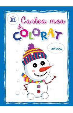 Coperta cărții 'Cartea mea de colorat: Iarna'