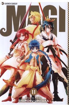 Coperta cărții 'Magi: The Labyrinth of Magic, Vol. 1 - Shinobu Ohtaka'