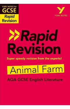 Poza produsului York Notes for AQA GCSE (9-1) Rapid Revision: Animal Farm -  