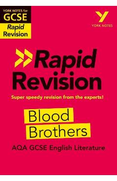 Poza produsului York Notes for AQA GCSE (9-1) Rapid Revision: Blood Brothers -  