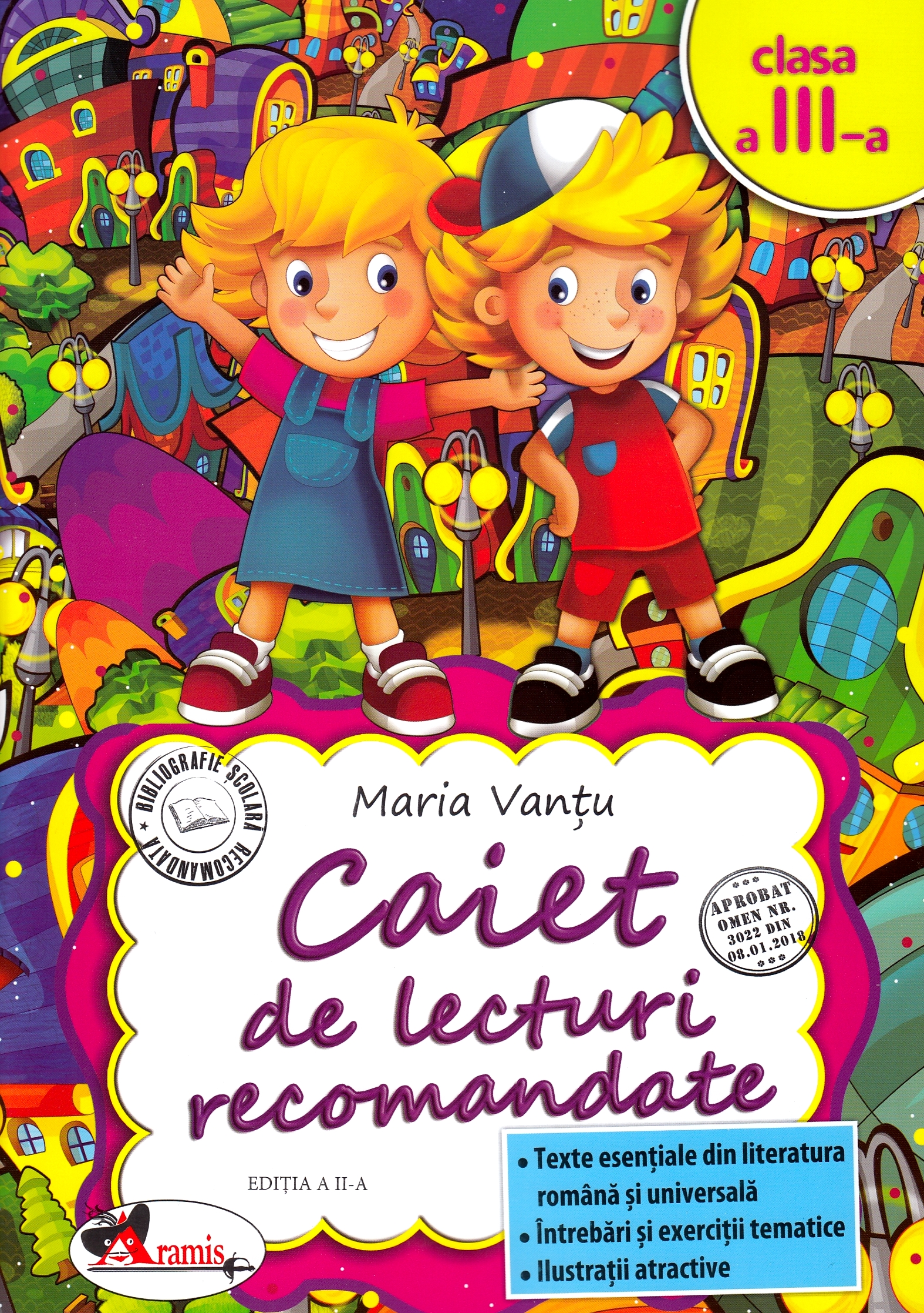 Caiet de lecturi recomandate - Clasa 3 - Maria Vantu