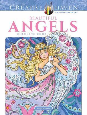 Creative Haven Beautiful Angels Coloring Book - Marjorie Sarnat
