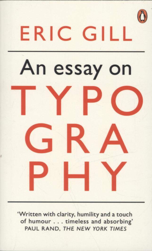 Essay on Typography - Eric Gill