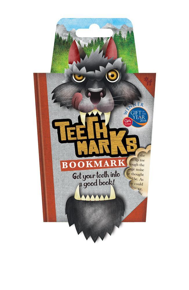 Teeth Marks Bookmarks Wolf -  