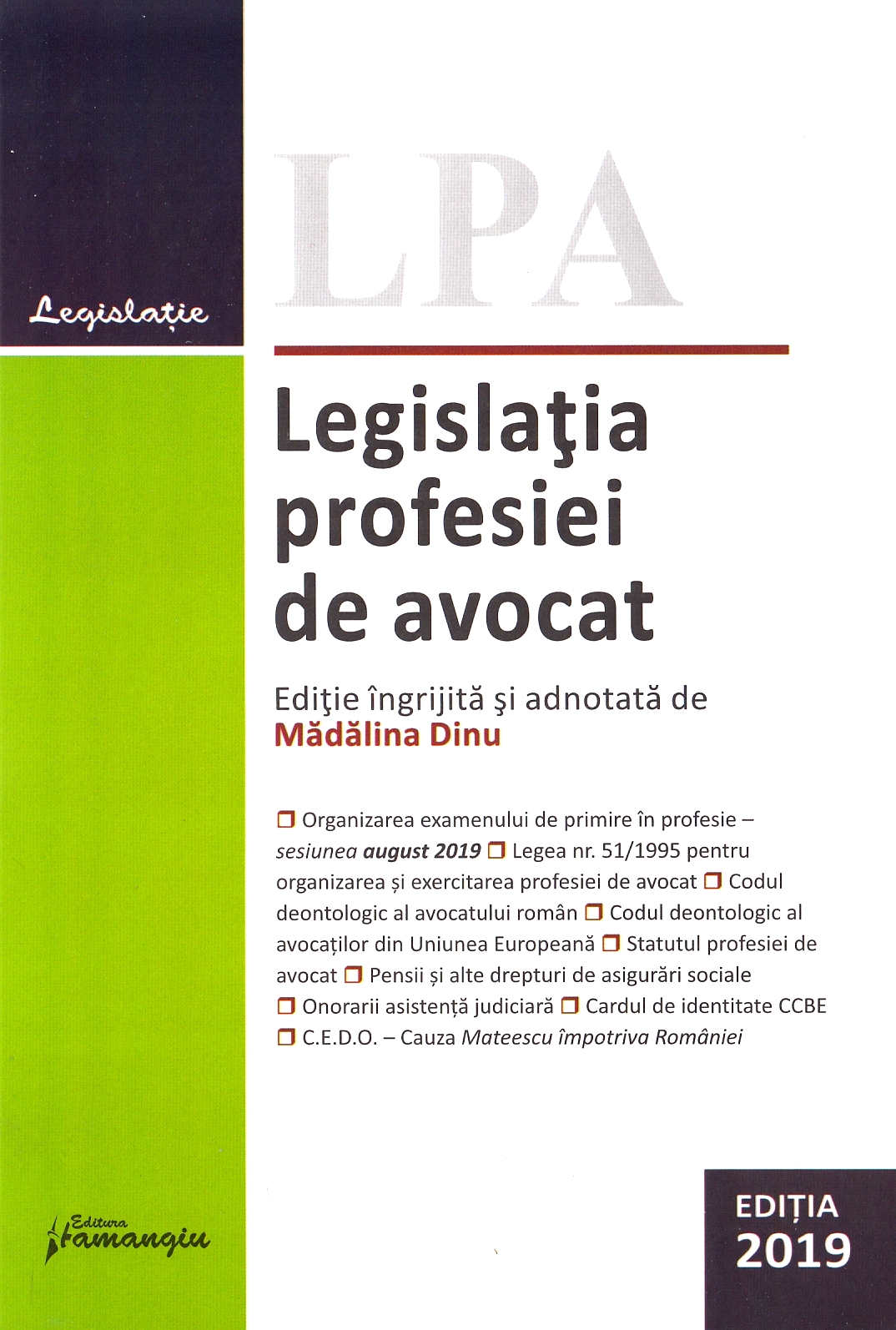 Legislatia profesiei de avocat Act. 21.06.2019
