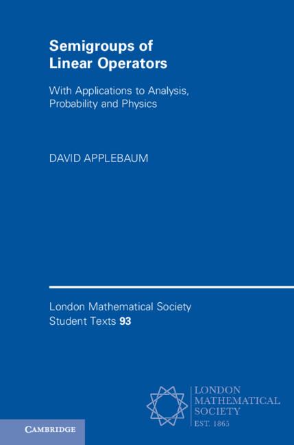 London Mathematical Society Student Texts - David Applebaum