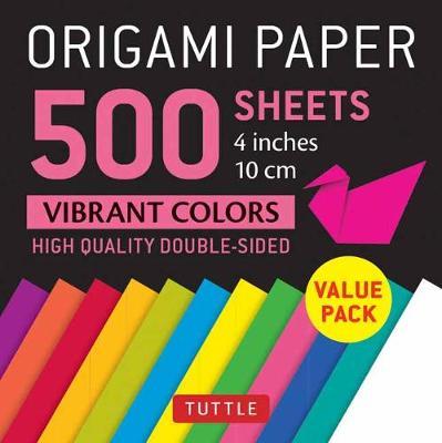 Origami Paper 500 sheets Vibrant Colors 4 (10 cm) -  