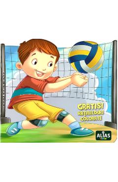 Coperta cărții 'Volei. Abțibilduri colorate + Jucărie'