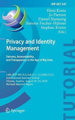 Privacy and Identity Management. Fairness, Accountability, a -  