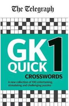 Coperta cărții 'Telegraph GK Quick Crosswords Volume 1 -'