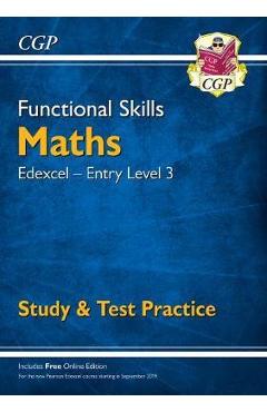 Coperta cărții 'New Functional Skills Edexcel Maths Entry Level 3 - Study & -'