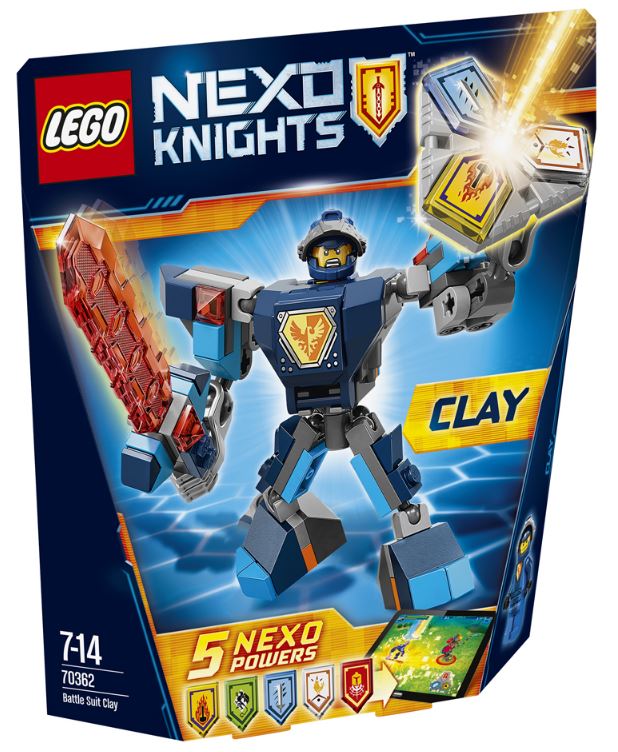 Lego Nexo Knights. Costum de lupta - Clay