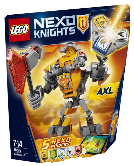 Lego Nexo Knights. Costum de lupta - Axl