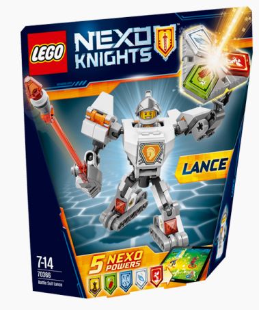 Lego Nexo Knights Costum de lupta - Lance 7-14 ani (70366)