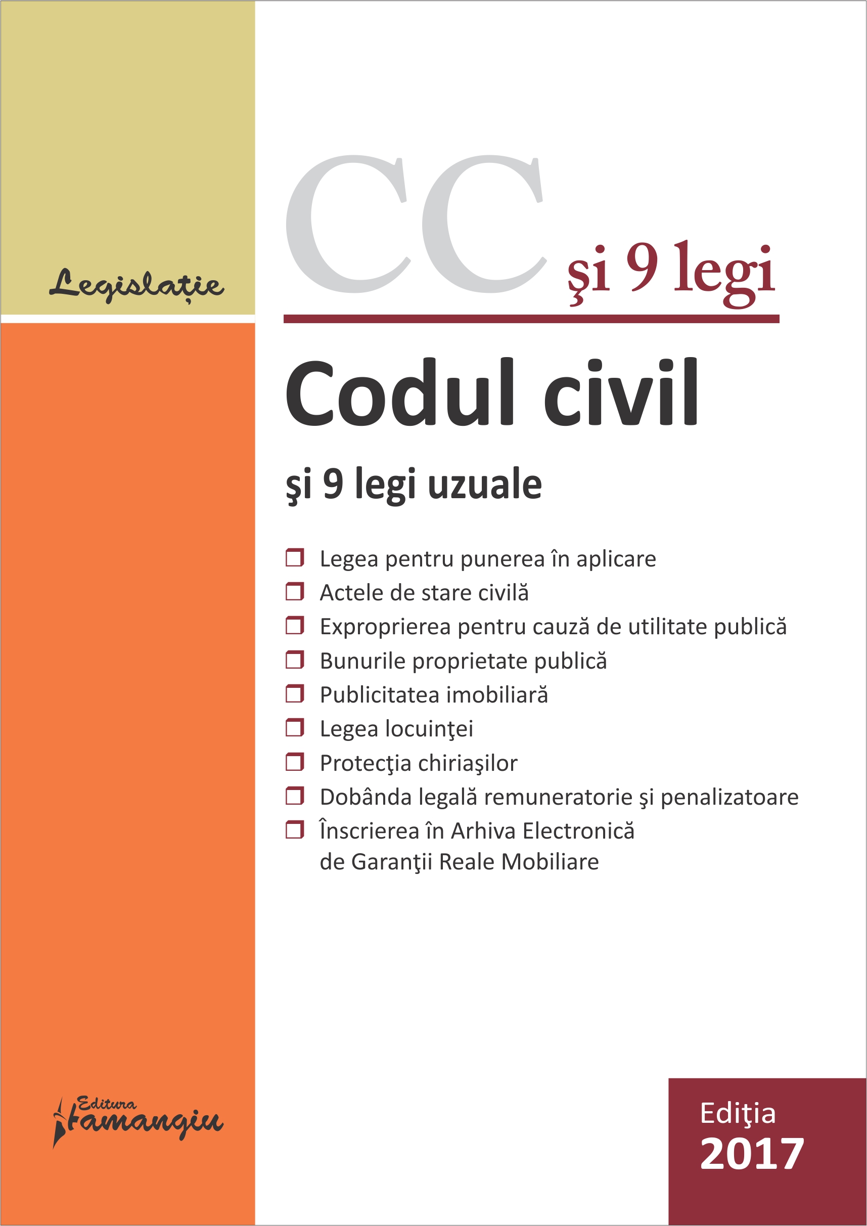 Codul civil si 9 legi uzuale Ed.2017