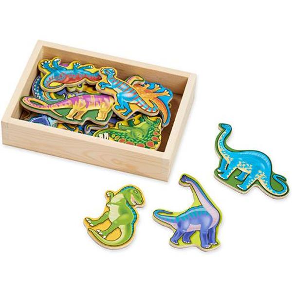 Magnetic Dinosaurs. Dinozauri din lemn cu magneti