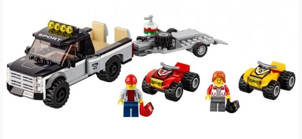 Lego City Echipa de curse pe ATV 5-12 Ani (60148)