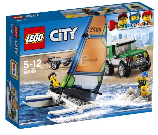 Lego City Masina 4x4 si Catamaranul 5-12 Ani (60149)