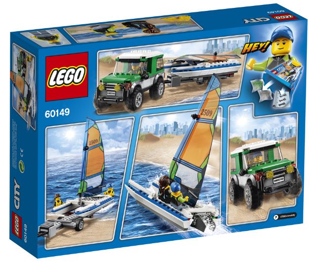 Lego City Masina 4x4 si Catamaranul 5-12 Ani (60149)