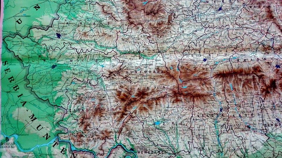 Harta Romania - panzata