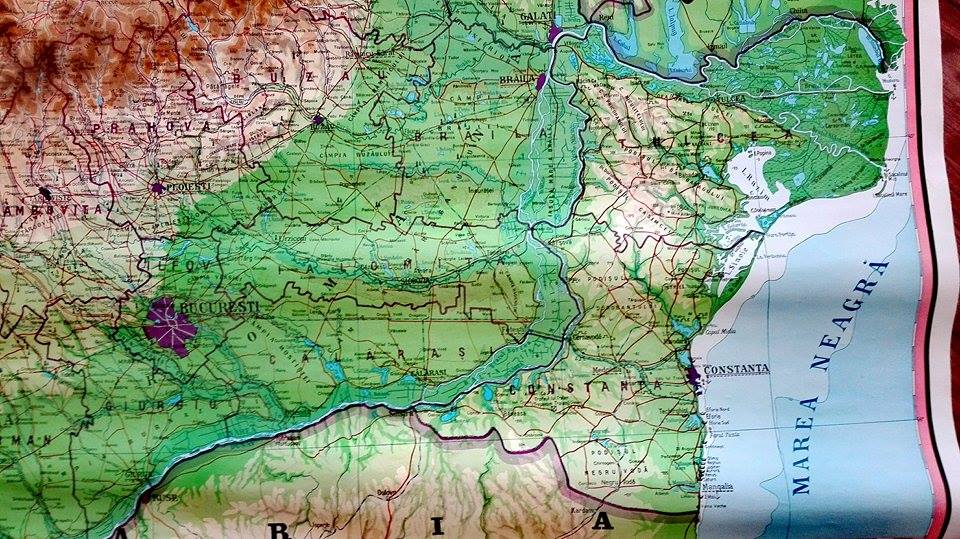Harta Romania - panzata