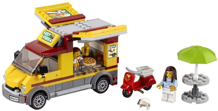Lego City Furgoneta de pizza 6-12 ani (60150)