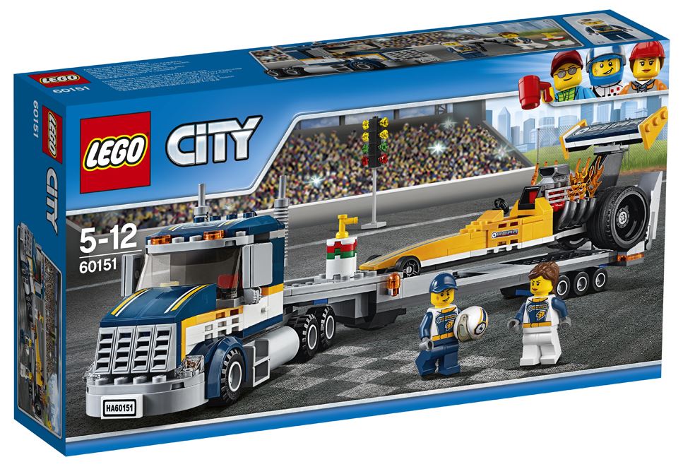 Lego City Transportator de Dragster 6-12 ani (60151)