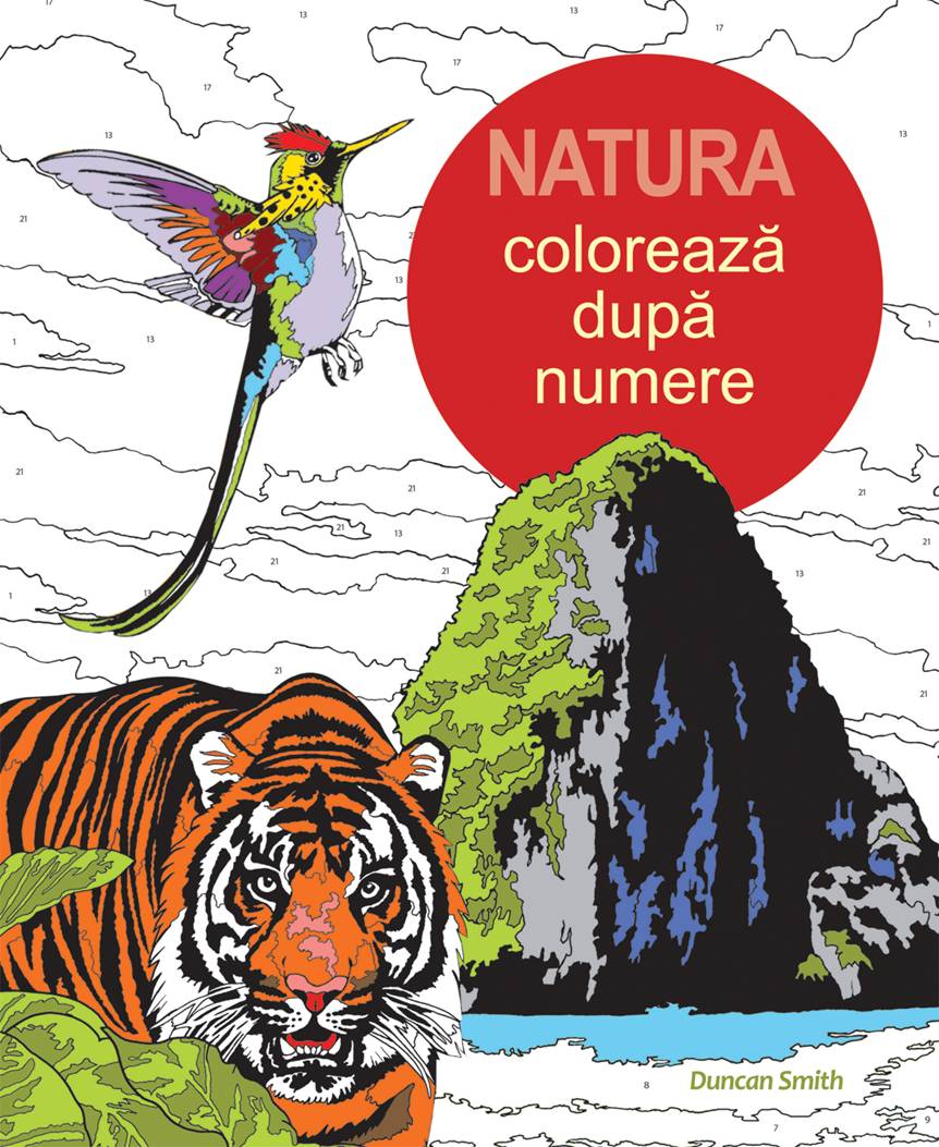 Natura: Coloreaza dupa numere
