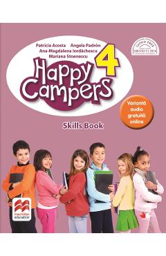 Coperta cărții 'Happy Campers. Skills Book - Clasa 4 - Patricia Acosta'