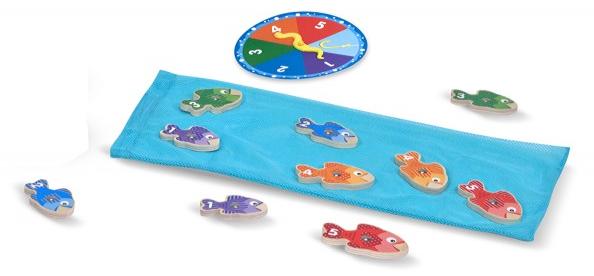 Catch and count fishing game. Joc magnetic de pescuit