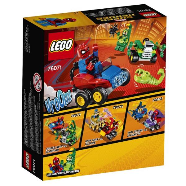 Lego Mighty Micros: Spider-Man contra Scorpion 5-12 ani (76071)