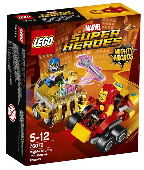 Lego Mighty Micros: Iron Man contra Thanos 5-12 ani (76072)