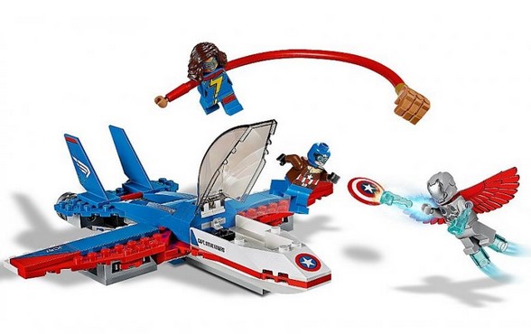 Lego Marvel Super Heroes. Capitanul America si urmarirea avionului cu reactie
