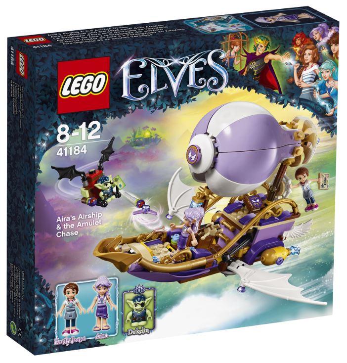 Lego Elves: Aira cu nava ei zburatoare si urmarirea amuletei 8-12 ani (41184)