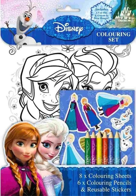 Disney, Colouring set. Set de colorat, Frozen