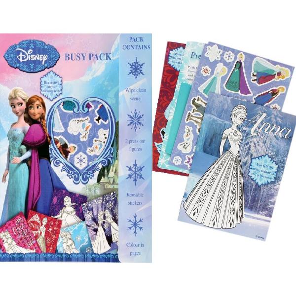 Disney, Busy pack. Set de colorat si stickere Frozen