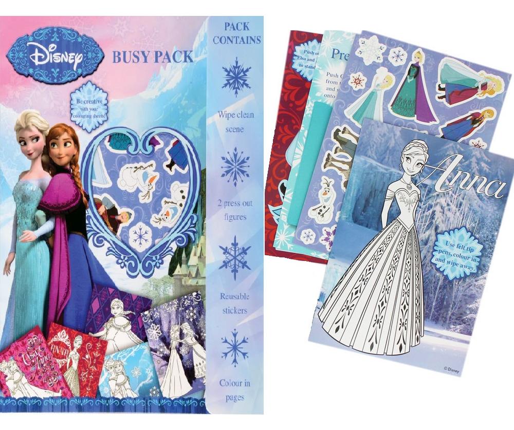 Disney, Busy pack. Set de colorat si stickere Frozen