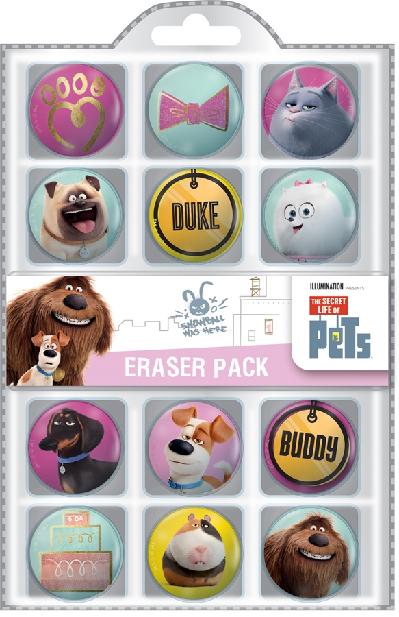 Pets, Eraser pack. Set de radiere