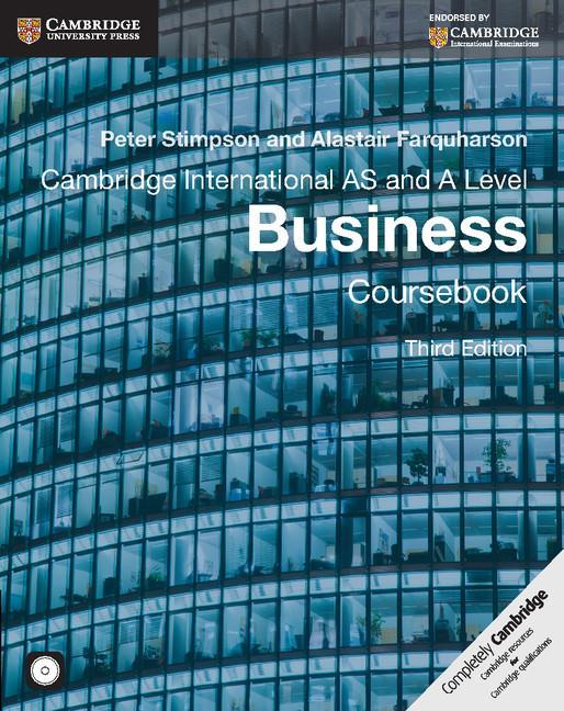 Cambridge International AS and A Level Business Coursebook w - Peter Stimpson