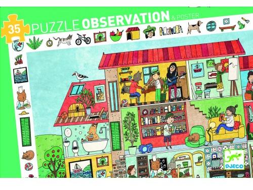 Puzzle Observation. La maison. Casa