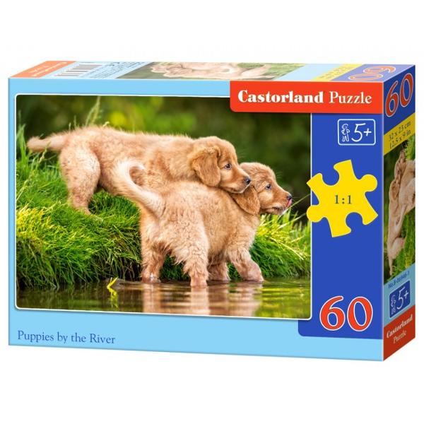 Puzzle 60 - Puppies by the River