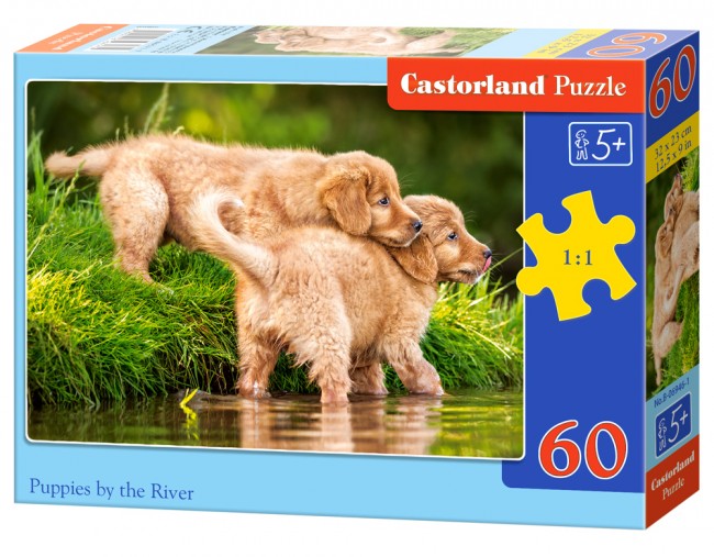 Puzzle 60 - Puppies by the River