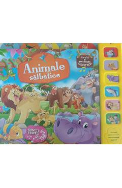 Coperta cărții 'Animale sălbatice - Ascultă și recunoaște sunetele!'
