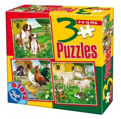 3 Puzzle Animale 1