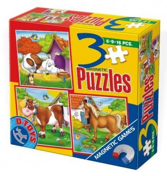 3 Puzzle Magnetic Animale