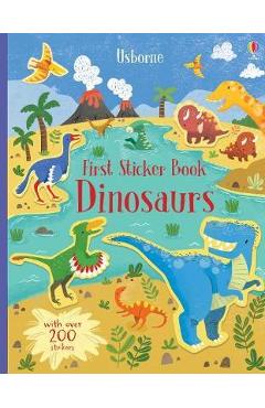 Poza produsului First Sticker Book Dinosaurs - Hannah Watson